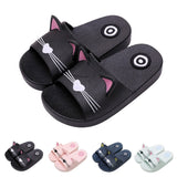 Boy Girl Cartoon Cat Shoes 2019 Summer Todder Animal Kids Indoor Baby Flip Flops PVC Kawaii Infant Beach Casual Slippers Soft
