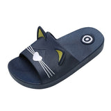 Boy Girl Cartoon Cat Shoes 2019 Summer Todder Animal Kids Indoor Baby Flip Flops PVC Kawaii Infant Beach Casual Slippers Soft