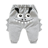 New Born Baby Boys Girls Cartoon Pants Spring High Waist Guard Belly Trousers Infant Baby Autumn Pp Pants Animal Print Bottoms