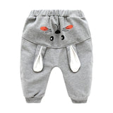 New Born Baby Boys Girls Cartoon Pants Spring High Waist Guard Belly Trousers Infant Baby Autumn Pp Pants Animal Print Bottoms