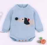 Baby Boy Girl Autumn Winter Clothes Long Sleeve Solid Color Knitted Warm Romper Jumpsuit Playsuit Newborn Clothes