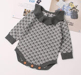Baby Boy Girl Autumn Winter Clothes Long Sleeve Solid Color Knitted Warm Romper Jumpsuit Playsuit Newborn Clothes