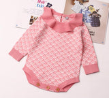Baby Boy Girl Autumn Winter Clothes Long Sleeve Solid Color Knitted Warm Romper Jumpsuit Playsuit Newborn Clothes