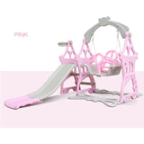 Brand New Plastic Kids Slides And Swing Child Home Playground Plastic Slides Indoor Eco-friendly Slider with Swing free shipping