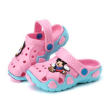 2018 Fashion New Summer Children Cartoon Characters Cave Shoes Boys And Girls Slippers sandals two wear Antiskid Slippers Beach
