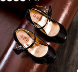 Bekanille Girls Leather Shoes Autumn Bowtie Sandals 2019 New Children Shoes High Heels Princess Sweet Sandals For Girls SZ107