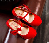 Bekanille Girls Leather Shoes Autumn Bowtie Sandals 2019 New Children Shoes High Heels Princess Sweet Sandals For Girls SZ107