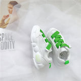 2019 Spring  Autumn New Korean  Bright Lace Children Comfortable Shoes Girls Airmesh Breathable Shoes Kids Fashion Sports Shoes