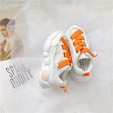 2019 Spring  Autumn New Korean  Bright Lace Children Comfortable Shoes Girls Airmesh Breathable Shoes Kids Fashion Sports Shoes