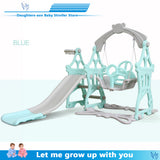 Brand New Plastic Kids Slides And Swing Child Home Playground Plastic Slides Indoor Eco-friendly Slider with Swing free shipping