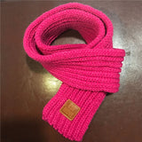 Cute Kids Boys Girls Winter Scarf Pompom Baby Scarf Warm Scarves Knitting Wool Neck Warm Elastic Toddler Accessories