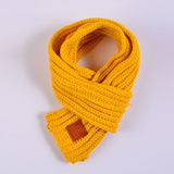Cute Kids Boys Girls Winter Scarf Pompom Baby Scarf Warm Scarves Knitting Wool Neck Warm Elastic Toddler Accessories
