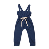 Pudcoco Newborn Baby Girl Stripe Romper Overalls Pants Cotton Soft Coming Home Outfit Clothes Suit For 0-3Years Child