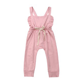 Pudcoco Newborn Baby Girl Stripe Romper Overalls Pants Cotton Soft Coming Home Outfit Clothes Suit For 0-3Years Child