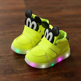 New Spring Bright Autumn Children Easy Kids Led Shoes High Girls Shoes Babies Boys Trainer Daughters