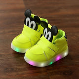 New Spring Bright Autumn Children Easy Kids Led Shoes High Girls Shoes Babies Boys Trainer Daughters