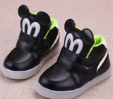 New Spring Bright Autumn Children Easy Kids Led Shoes High Girls Shoes Babies Boys Trainer Daughters