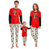 Merry Christmas Parent-child Outfits Christmas Elk Print Family Matching Outfits Clothing Long Sleeve T-shirt Pants Clothes Set