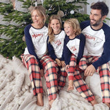 Merry Christmas Parent-child Outfits Christmas Elk Print Family Matching Outfits Clothing Long Sleeve T-shirt Pants Clothes Set