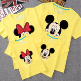 Summer Family Matching Outfits Mommy Daddy Kid Son Baby T-Shirt Shirts Family Clothes Child Mickey Minnie Tops Photography