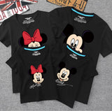 Summer Family Matching Outfits Mommy Daddy Kid Son Baby T-Shirt Shirts Family Clothes Child Mickey Minnie Tops Photography