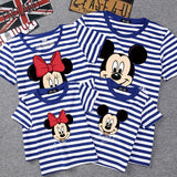 Summer Family Matching Outfits Mommy Daddy Kid Son Baby T-Shirt Shirts Family Clothes Child Mickey Minnie Tops Photography