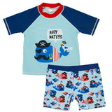 Baby Swimwear Summer Animal Boys 2 Pcs Swimsuit Shark Bathing Suit Swimwear Kids Bathing Suit Beach Wear Cartoon Swimsuit