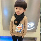 Cute Kids Boys Girls Winter Scarf Pompom Baby Scarf Warm Scarves Knitting Wool Neck Warm Elastic Toddler Accessories