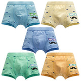 Children Boy Underwear for Kids  Funny Beard Boxer Panties Shorts Soft Cotton Underpants Boys Teenage Striped Panties Kids 3-10Y