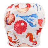 Ohbabyka Baby Swim Diaper Waterproof Adjustable Cloth Diapers Pool Pant Swimming Diaper Cover Reusable Washable Baby Nappies
