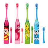 Cute Cartoon Children Ultrasonic Waterproof Electric Toothbrush Home Soft Hair No Rechargeable Teeth Brush Bathroom Products