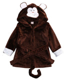 2019 Winter Warm Baby  Hooded Sleepwear Cute Cartoon Mouse/Panda/Bunny Animal Design1-5Y Infant Towel Coral Fleece Blanket Robes