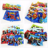 4pcs/lot Boys Underwear Boxers Briefs Underpants Super Hero Spiderman Cartoon Car Kids Panties Panty Briefs Infant Teenagers