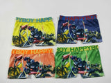 4pcs/lot Boys Underwear Boxers Briefs Underpants Super Hero Spiderman Cartoon Car Kids Panties Panty Briefs Infant Teenagers