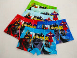 4pcs/lot Boys Underwear Boxers Briefs Underpants Super Hero Spiderman Cartoon Car Kids Panties Panty Briefs Infant Teenagers