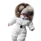 Cute children's winter jumpsuit Winter Infant Baby Boy Girl Romper Jacket Hooded Jumpsuit Warm Thick Coat Outfit