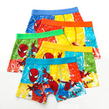 1 Pcs/Lot Boys Boxer Briefs Kids Underwear Baby Boy Underpants Cartoon Spiderman Soft Children Panties 3-11years Super Hero