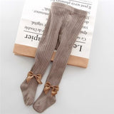 0-6Y Bowknot Baby Tights Spring Autumn Winter Cotton Tights Baby Girl Stockings Pantyhorse Knitted Infant Knitted Collant Tights