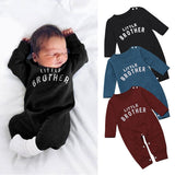 2019 Baby Spring Autumn Clothing Newborn Infant Baby Boy Knitted Letter Printed Long Sleeve Romper Tops Winter Outfits Clothes