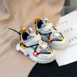 Spring/Autumn Children Shoes Unisex Toddler Girls Boys Sneakers Breathable Soft Sole Outdoor Tennis Fashion Kids Shoes EU 21-30