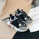 Spring/Autumn Children Shoes Unisex Toddler Girls Boys Sneakers Breathable Soft Sole Outdoor Tennis Fashion Kids Shoes EU 21-30