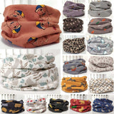 Thick Cotton Cartoon Baby Girl Neckerchief Scarves Winter Children Shawl Wrap Keep Warm Scarf O Ring Neck Scarves Neckcloth шарф