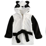 Baby Boys Girls Robe Towel Coral Fleece Blanket Hooded Wrap Children's Bathrobe Soft Velvet Robe Pajamas Animal Infant Bathing
