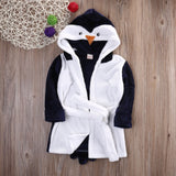 Baby Boys Girls Robe Towel Coral Fleece Blanket Hooded Wrap Children's Bathrobe Soft Velvet Robe Pajamas Animal Infant Bathing