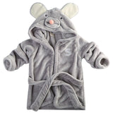 Baby Boys Girls Robe Towel Coral Fleece Blanket Hooded Wrap Children's Bathrobe Soft Velvet Robe Pajamas Animal Infant Bathing
