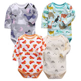 Baby Bodysuit 3pieces/lot Autumn Newborn 100% Cotton Body Baby Long Sleeve Underwear Infant Boys and Girls Pajamas Clothing