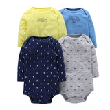 long sleeve bodysuit for baby boy unisex new born body suit baby girl clothes 4pcs/set cotton newborn bodysuits 2020 fashion