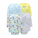 long sleeve bodysuit for baby boy unisex new born body suit baby girl clothes 4pcs/set cotton newborn bodysuits 2020 fashion