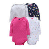 long sleeve bodysuit for baby boy unisex new born body suit baby girl clothes 4pcs/set cotton newborn bodysuits 2020 fashion