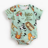 2020 Newborn Baby Bodysuit Children Clothing Twins Fashion Girls Boy Clothes Jumpsuit Girls Clothing Suit Cotton 0-36M Body Bebe